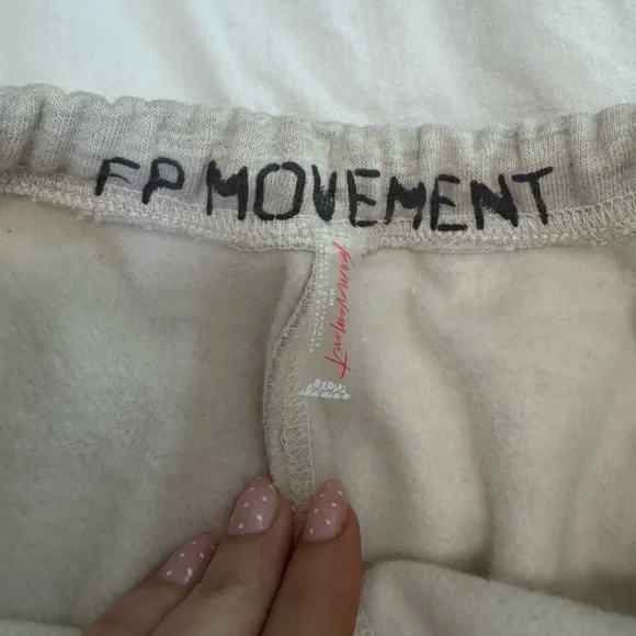 FP Movement “For The Win” Wide Leg Sweats – Oatmeal Heather – Size M - Picture 3 of 6